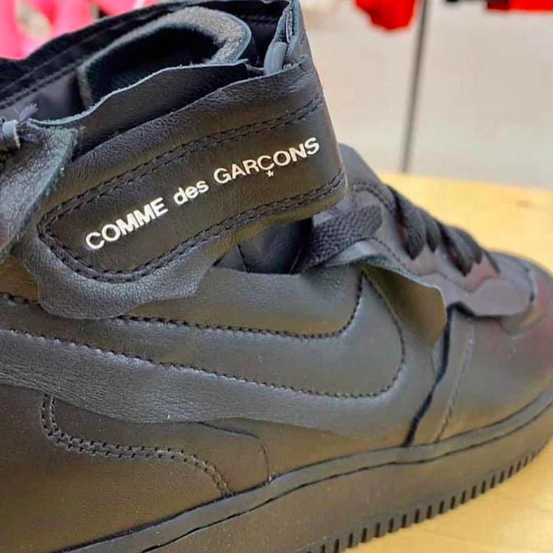 Comme des Gar ons x Nike Air Force 1 Mid A Closer Look