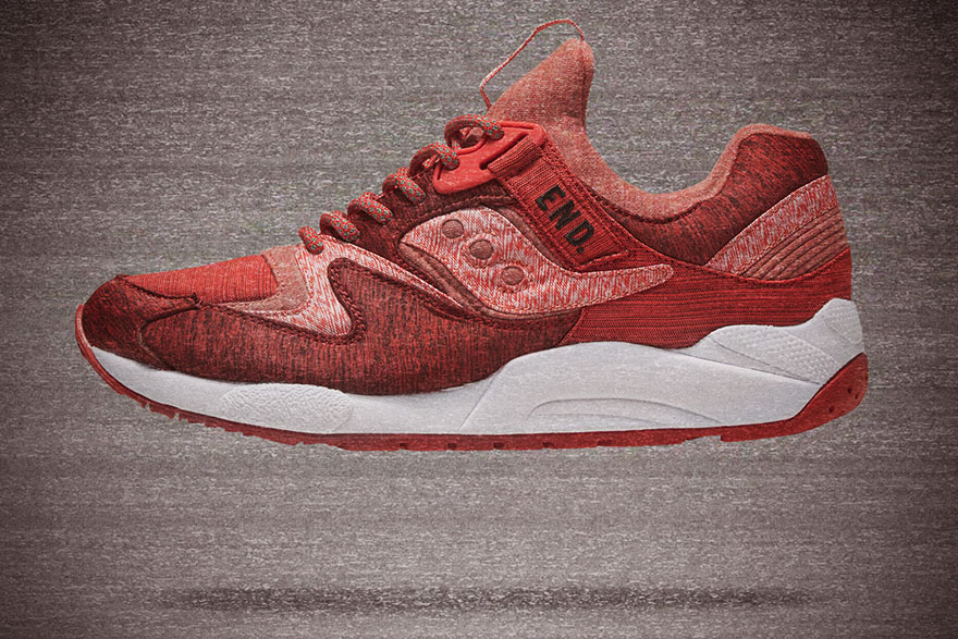 red saucony grid 9000