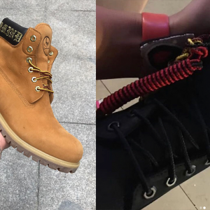 champion timberland boots black and gold