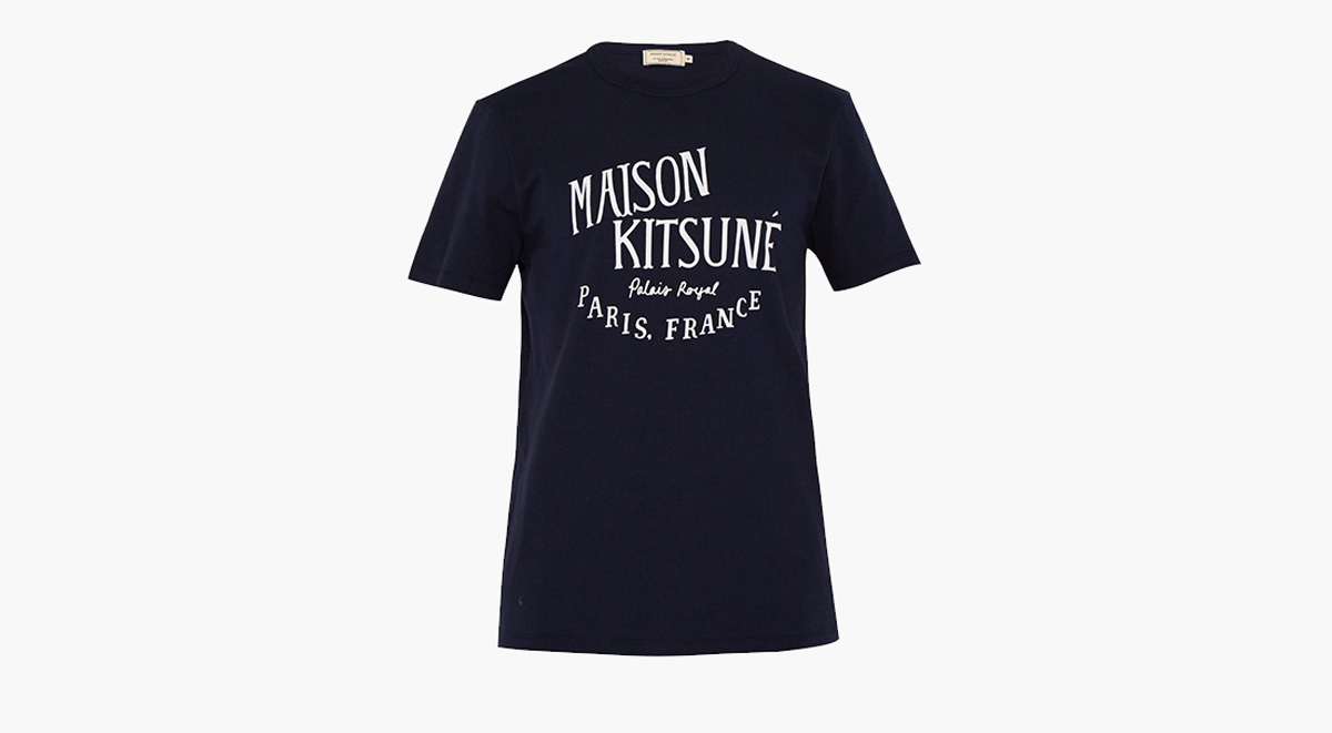 Valentine's day gifts for men Maison Kitsuné logo-print t-shirt