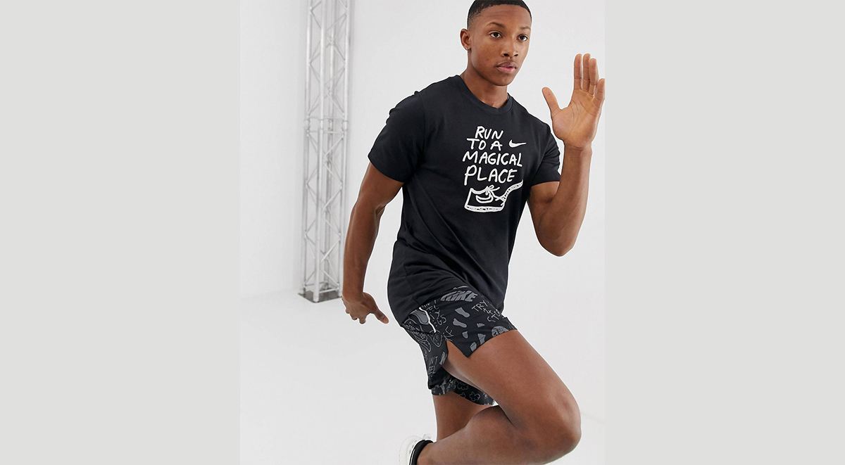 Valentine's day gifts for men Nike Running x Nathan Bell artist t-shirt
