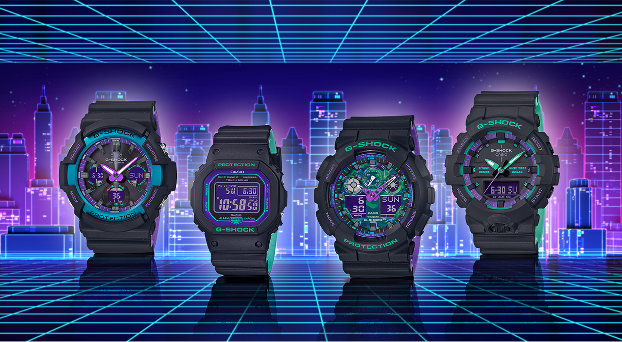 G-Shock Clear Skeleton and black-based 90s series