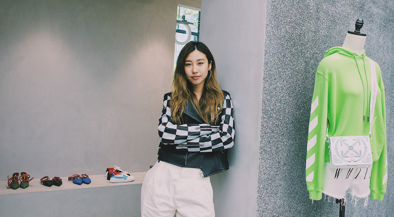 Mae Tan singapore fashion influencer off white