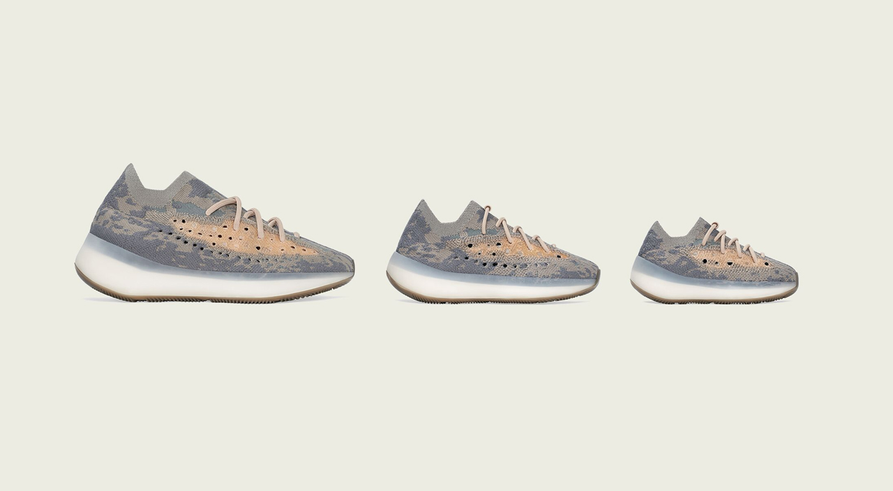 Yeezy Boost 380 ‘Mist’ three sizes