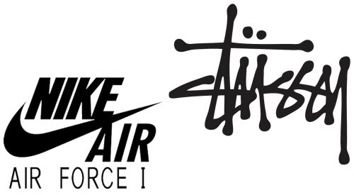 Stussy x Nike Air Force 1 logo