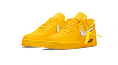 Off-White Air Force 1 University Gold Drop: Rumored For July 2021