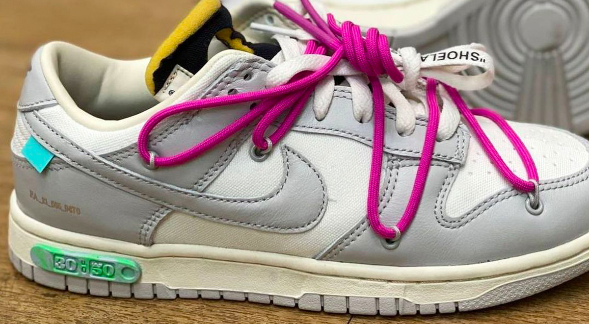 "30 of 50 colorway of the Off-White x Nike Dunk