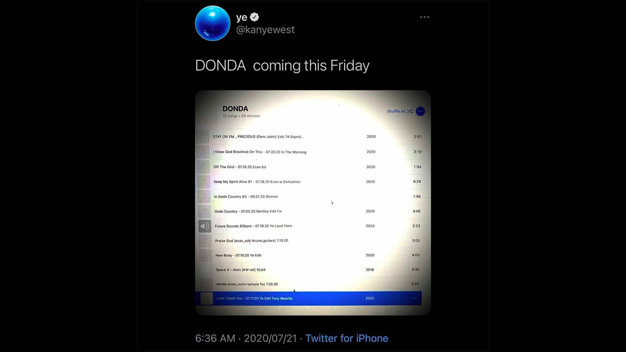 Kanye West Donda Album Drop July 23 Everything We Know