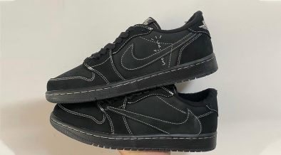 Travis Scott Air Jordan 1 Black Phantom side