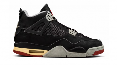 Side view of the Air Jordan 4 Bred Reimagined