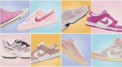 Pink sneakers from Nike, New Balance, Puma, Converse and Salomon